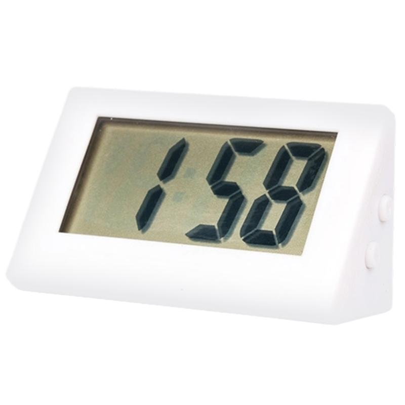 Tiny Desk Clock With Clear LED Display Easy Setup 55x25x30mm Portable Size For Elderly Students Travel Home Office Use