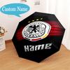 Custom Name German Football Crest Emblem Umbrella Folding Umbrella, Automatic Umbrella - 8-Frame for Travel, Casual Lightweight Personalized Gifts