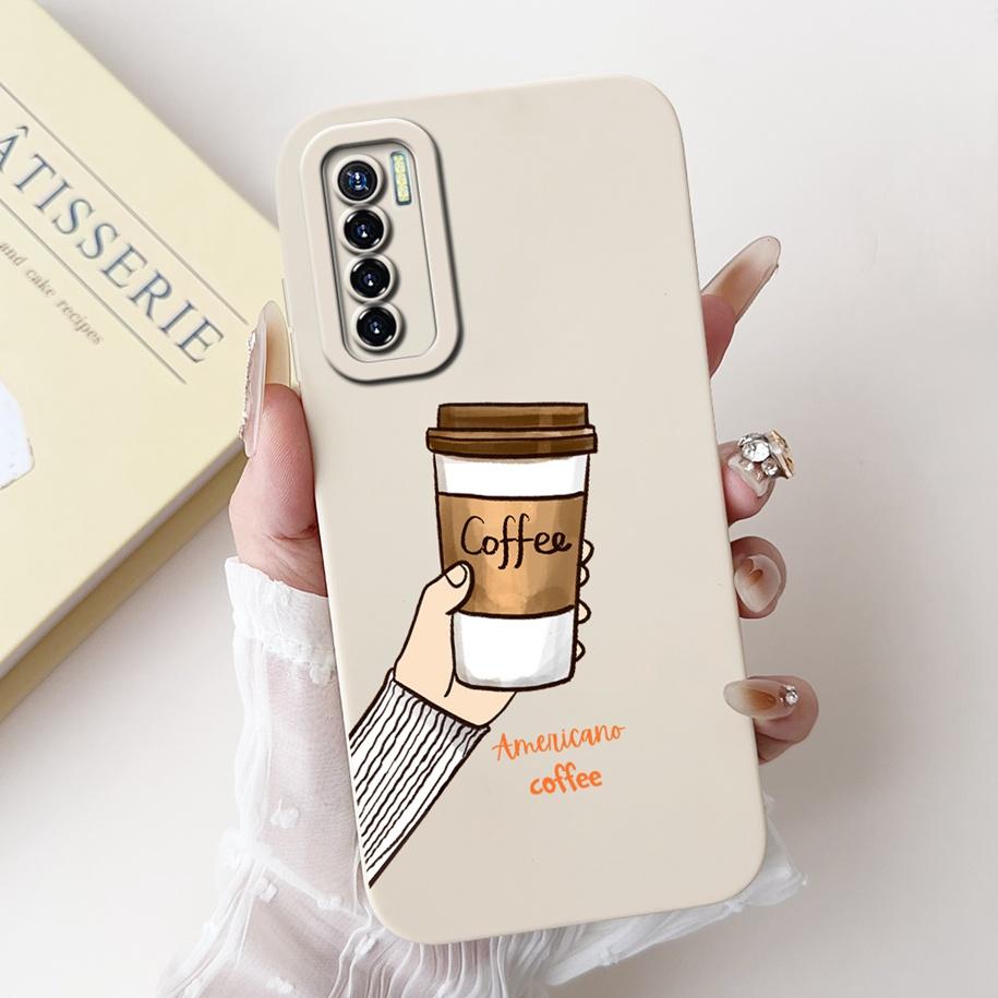 For Tecno Camon 17 Case CG6 CG6j Soft Silicone Cover Fashion Painted Shockproof Bumper For Tecno Camon 17 Pro 17P Camon17 Fundas