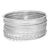 Bohemian-Style 12-Piece Multi-Layer Alloy Bracelet Set for Women
