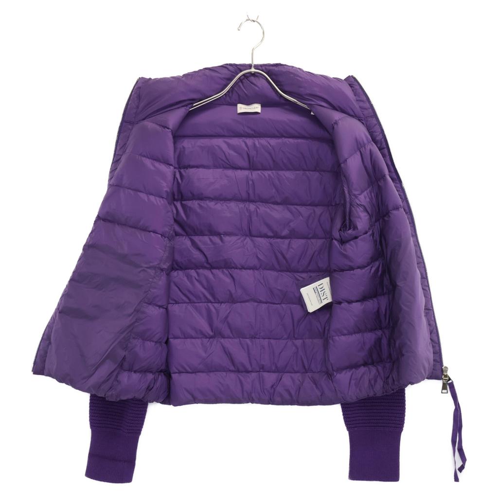 MONCLER [Good Condition] E20939455700 MAGLIONE TRICOT CARDIGAN Knit-switched down jacket Jacket M purpleUsed