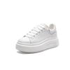 Love Little White Shoes Women's 2025 Spring New Muffin Thick-soled Small Man Height Increase Leather Breathable Casual Board Shoes Ins