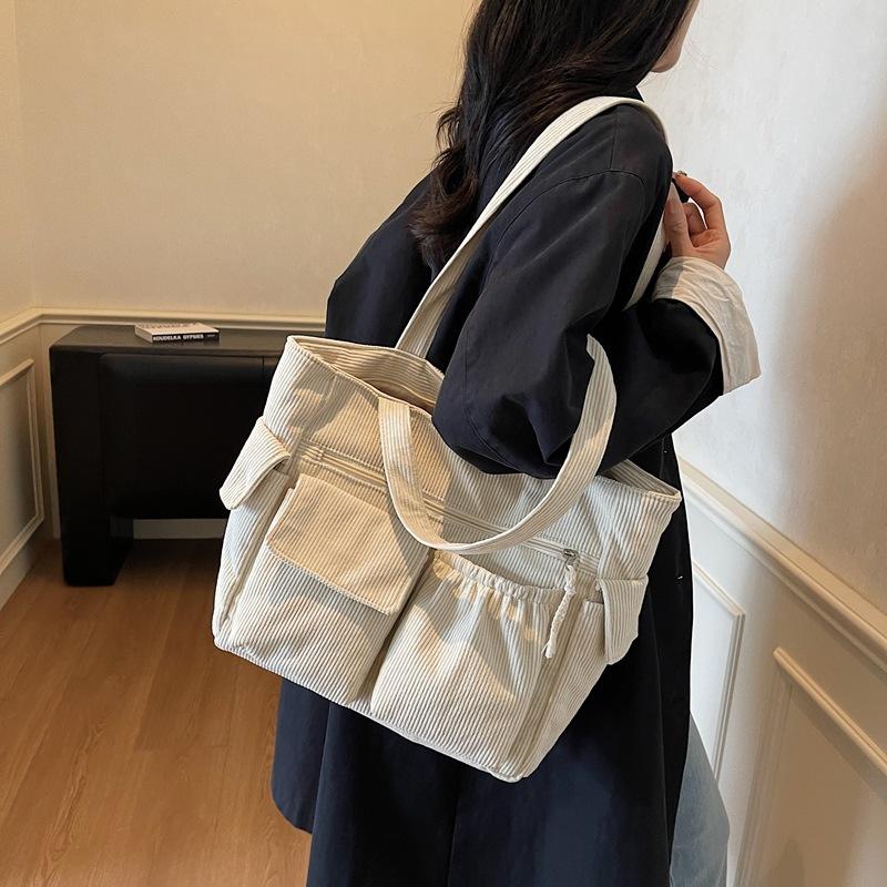 Retro Large-capacity Bag Fashionable Casual Texture Personalized Shoulder Bag Autumn and Winter New 2025 Women's Tote Bag