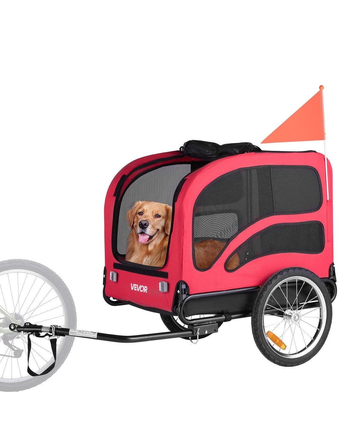 VEVOR Dog Bike Trailer, Supports up
