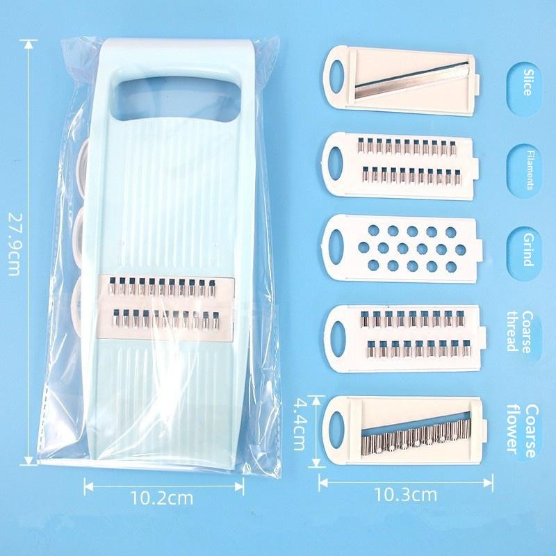 5 In 1 Slicer For Kitchen Vegetable Slicer Multi Blade Potato Chip, Veggie Slicer, Vegetable Cutter, Julienne Shredder