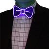 [YUANT] LED Bow Tie, Light-Up Bow Tie, Glowing LED Bow Tie, Adjustable EL Wire LED Light-Up Glowing Bow Tie (Purple)