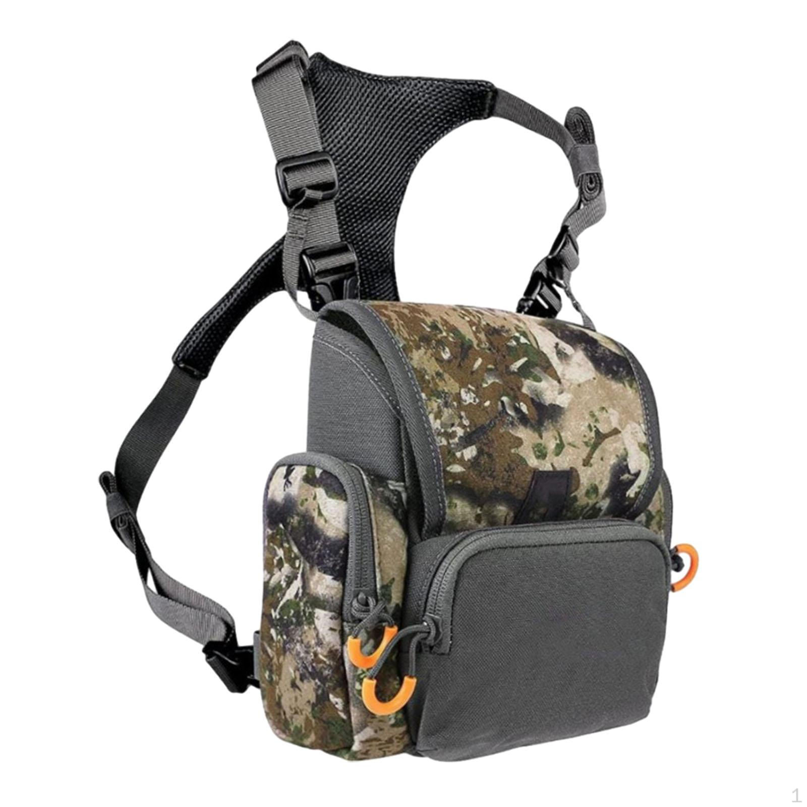 

Binocular Harness Chest Pack Practical Multipurpose with Rain Cover Bino Bag