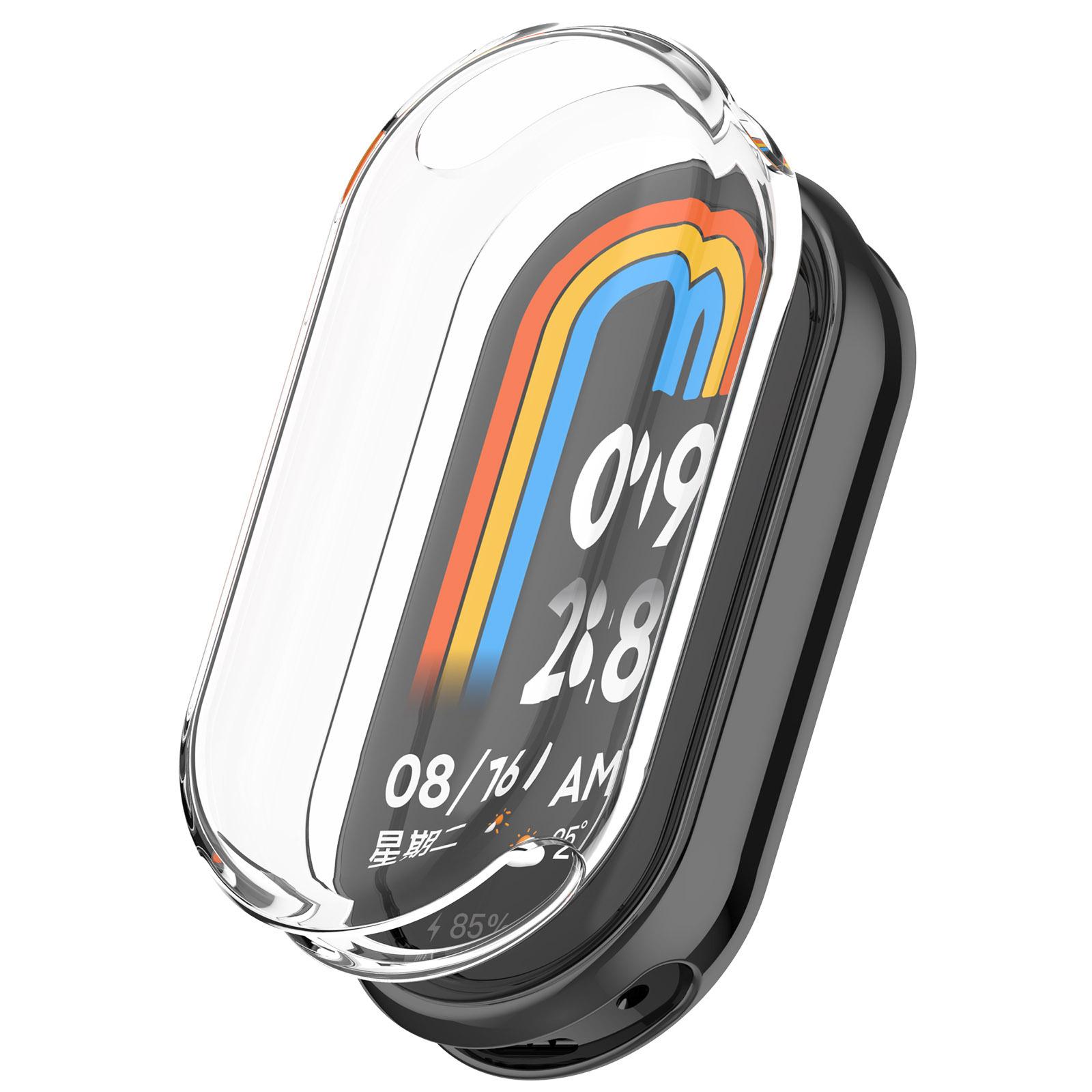 

Гальванизированный чехол из ТПУ для Xiaomi Mi band 9 10 Smart Band, защитное стекло для экрана для Xiaomi Band 9, чехол Mi Band 10 прозрачный