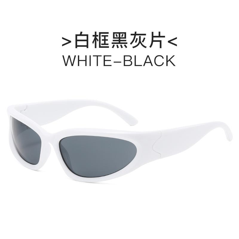 Millennium futuristic European and American new YK sunglasses, cycling punk sports Internet celebrity sunglasses women's trendy glasses