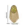 Zinc Zinc Alloy Tassel Epaulettes Rhinestone Shoulder Mark Classic Shoulder Board  Choir Performance