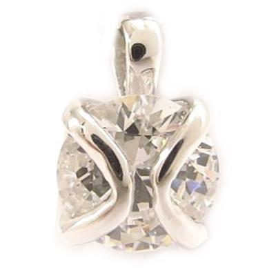 [B3634] - Silberanhänger 'Sweet' Weiß