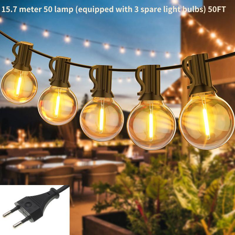 

Led Bulb String Lights Classic Outdoor Camping Garden Decoration Christmas 1520cm/598.43in