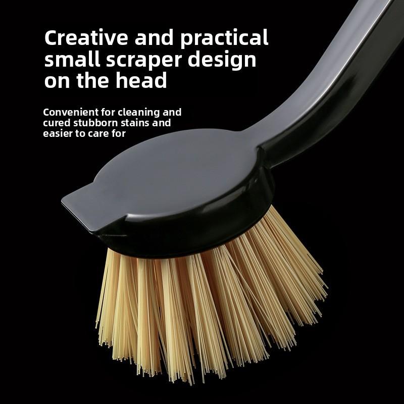 Handle Long Dish Brush Nonstick Pans Kitchen Utensil Cleaning Durable Plastic