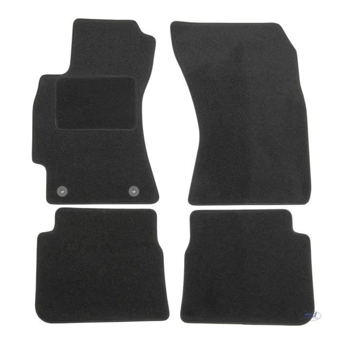 Tapis De Sol Noir Velours - J&J AUTOMOTIVE - Subaru Forester 2008-2014 - Sur Mesure - Antidérapant - Imperméable