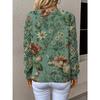 Elegant Autumn and Winter, Bohemian, Western-style Versatile Pullover V-neck Long Sleeved Women's Top, Trendy Women's Knitted Sweater
