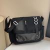 Y2K Japonské Harajuku Školní Tašky pro Dívky Nové Průhledné Itabag Taška přes Rameno Crossbody Taška DIY Odznaky Displejová Deska Ita Bag