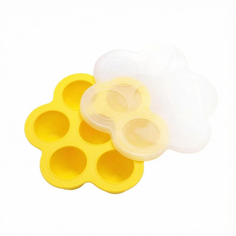 Baby Food Silicone Freezer Tray with Lid - High-Temperature Resistant, Sealed Compartment Mold