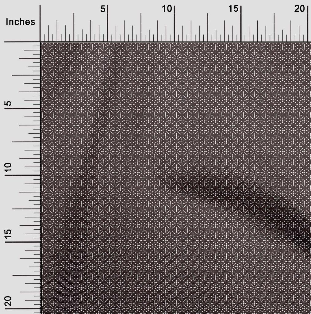 oneOone Cotton Flex Fabric Shapes Geometric Sashiko Print Sewing Fabric BTY 40 Inch