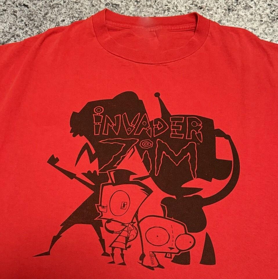 2003 Invader Zim Футболка Унисекс Забавный Подарок Размер S-4XL ZL467 Унисекс Футболка L