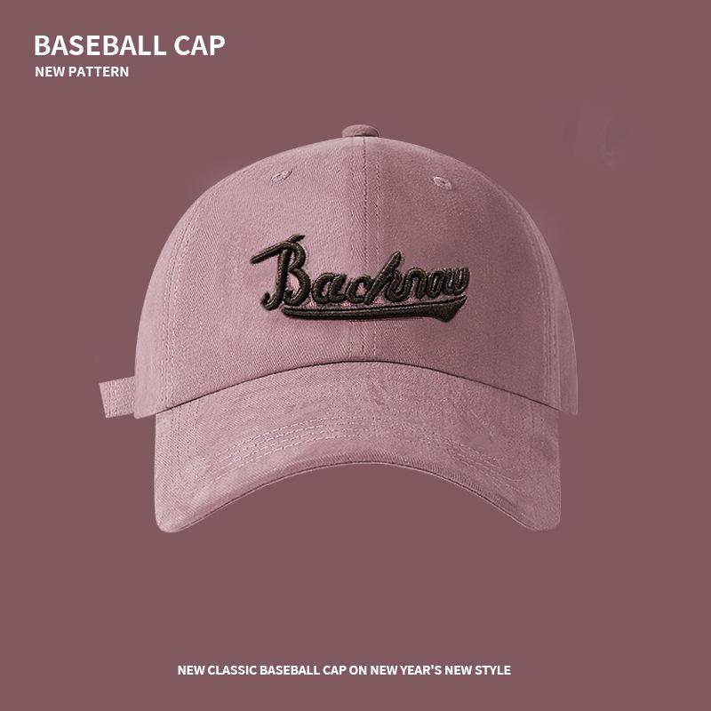

Baseball Cap Men s Alphabet Embroidery Soft Top Face Small Sun Cap Spring Summer Sports Sunscreen Shade Cap Adjustable (Cotton)