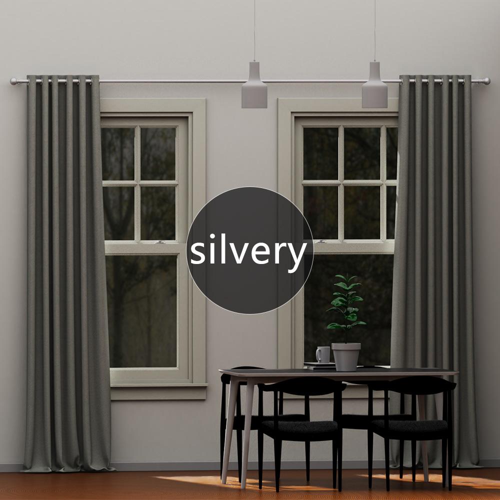 Universelles Gardinenstangen-Set, 45 Zoll - 147 Zoll . Robuster Teleskopstiel, Geeignet für große Fenster. Spleißdesign.