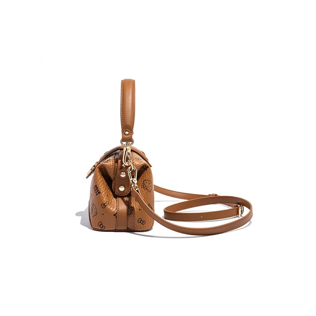 New Sanrio HelloKitty Hello Kitty PU Shoulder Bag, Crossbody Bag, Handbag Regular Women's Pink/Brown/Milk Tea SHHF41585
