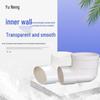 PVC Flat-to-Round Toilet Drain Offset Elbow
