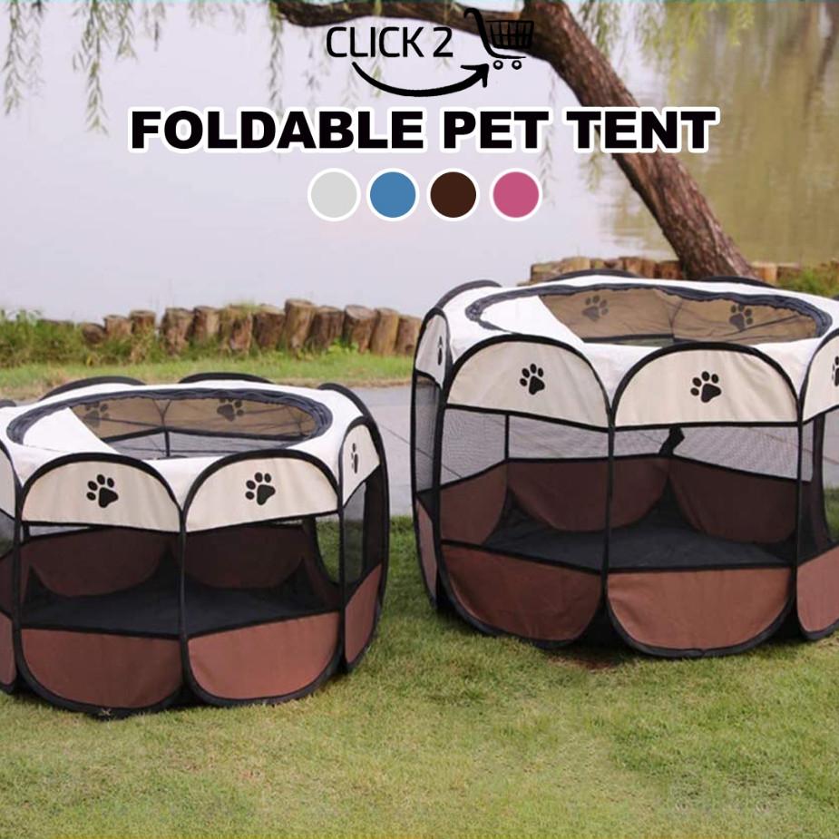 Portable Pet Safe Tent  Foldable Lightweight Pet Playpen Outdoor Travel Waterproof Dogs & Cats Fence