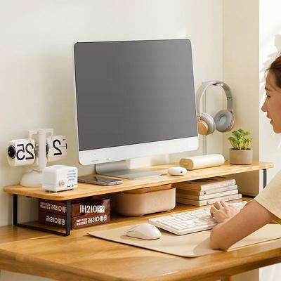 Desktop Monitor & Laptop Riser Stand with Storage Capability