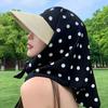 Korean Style Headscarf Hat Outdoor Camping Style Sun Protection Hat Y2K Hip-Hop Scarf Hat Wide Brim Uv Protection Baseball Cap