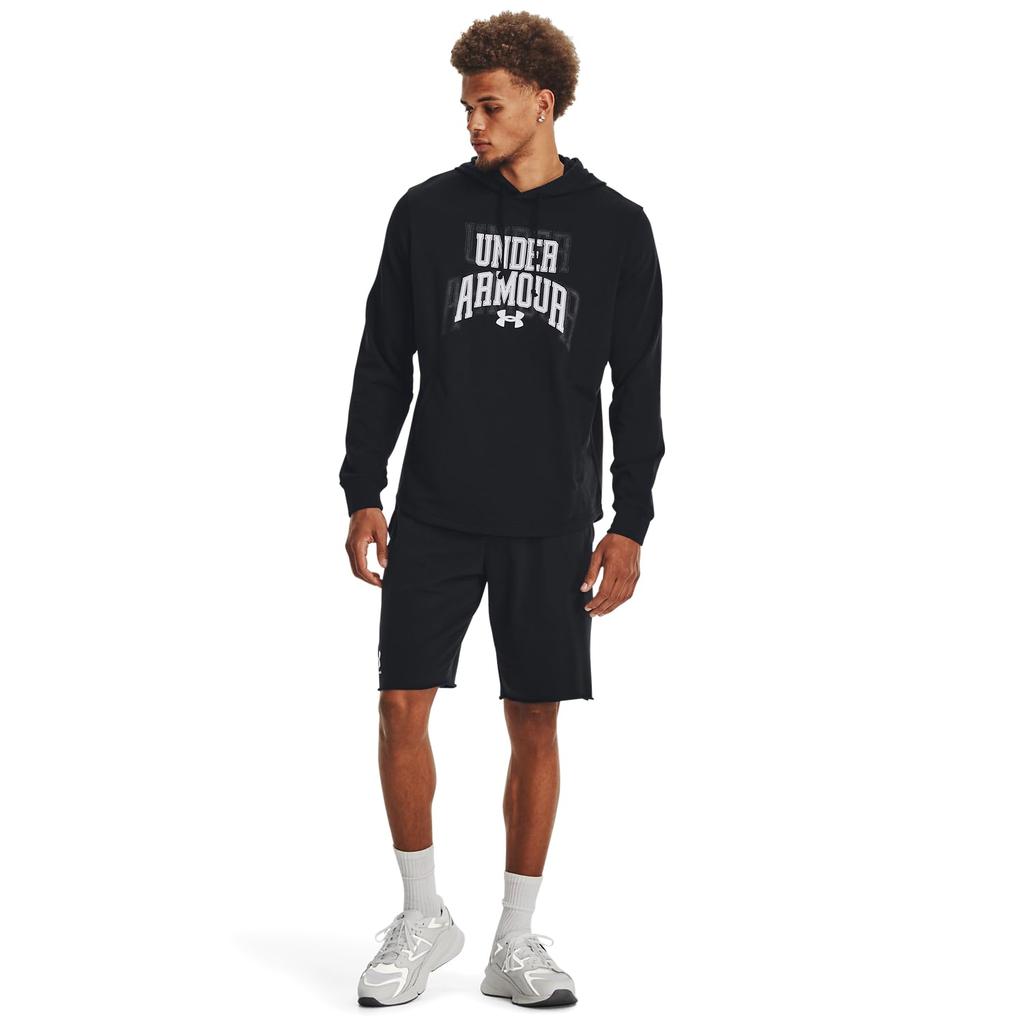 UA Rival Terry Graphic HD Black White XL [Under Armour]