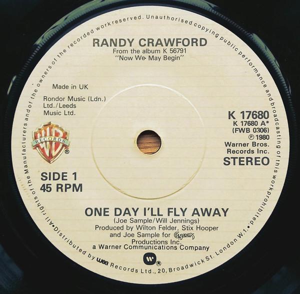 

7inch Record RANDY CRAWFORD One Day Ill Fly Away Blue Flame K17680 WARNER BROS. 1980 UK SoulFunk Used