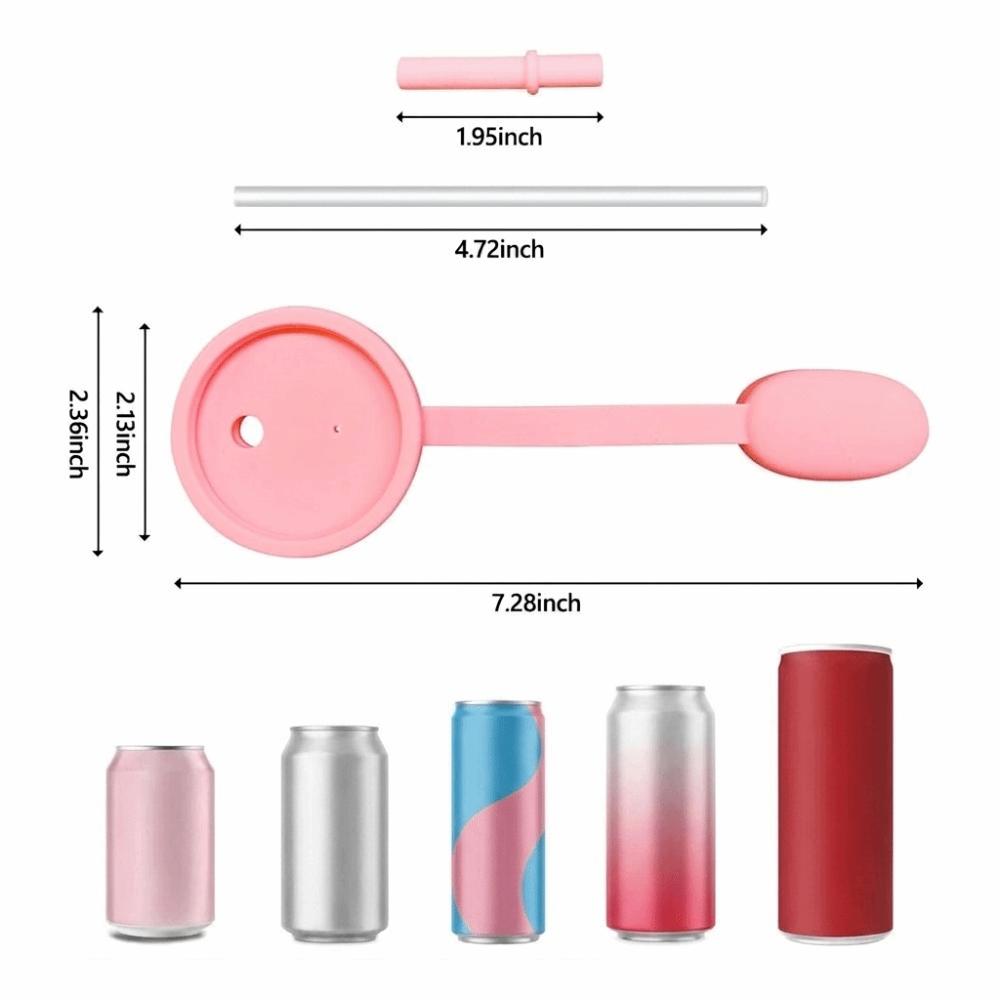 BPA-Free Soda Can Lids Reusable Silicone Cup Lid New Can Covers  Bottle Accessories