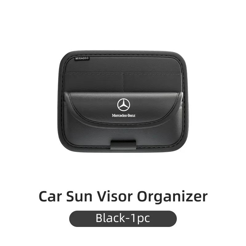 

Car Visor Sunglasses Storage Box Glasses Clip Card Holder Accessories For Mercedes Benz AMG A C E Class W201 W210 W108 W204 W20
