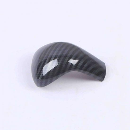 Carbon Fiber Gear Shift Knob Lid Cover Trim For -2024 Toyota Corolla Sedan