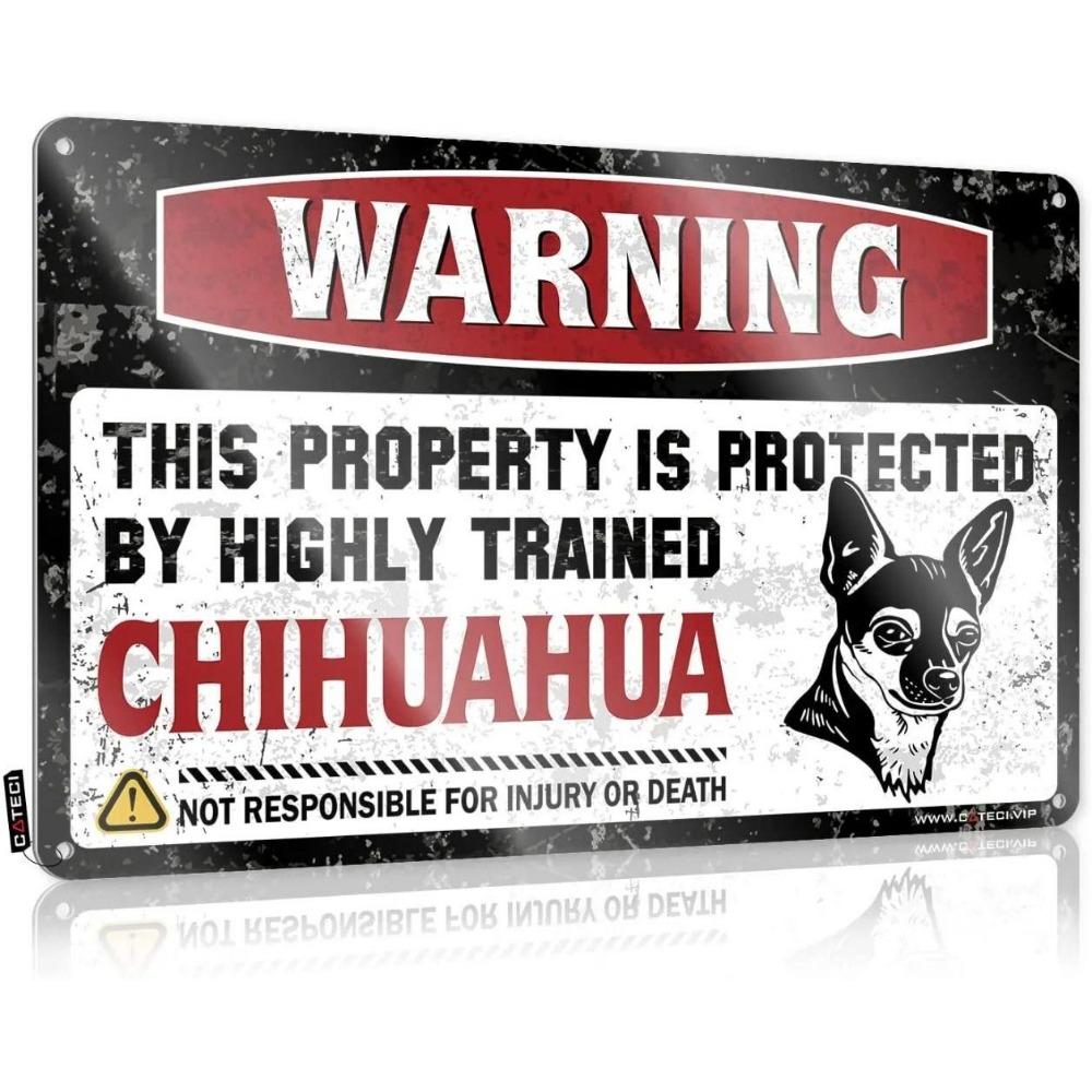 Animal Family Warning Poster On the Wall, Metal Plaque