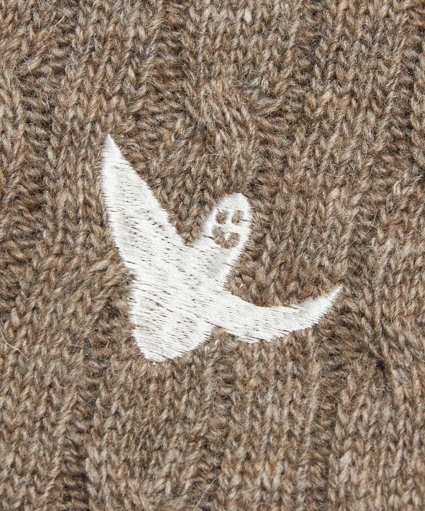 MARK GONZALES Women'S Angel Cable Round Neck Knit - Cocoa