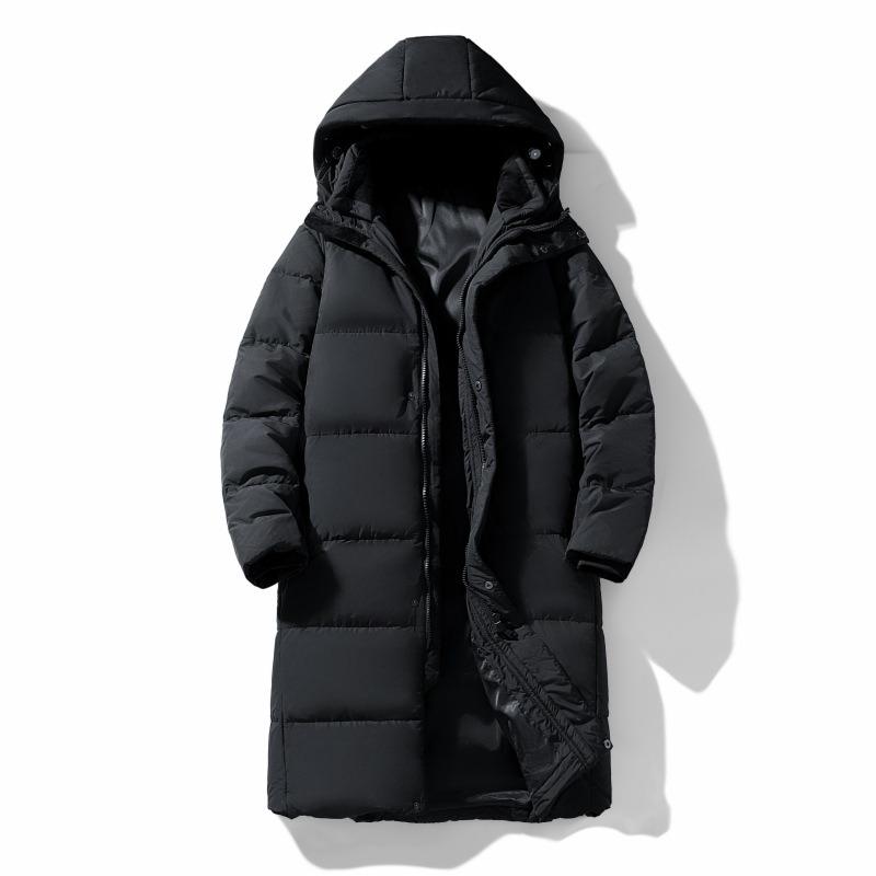 New National Standard 90% White Duck Down Long Knee Down Jacket Men's High-end Winter Cold Couple Coat