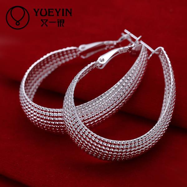 Coppery Reticulate Hoop Earrings Ear Loops for Women Charm Wedding Engagement Fashion Party Copper Plated Jewelry  E064
