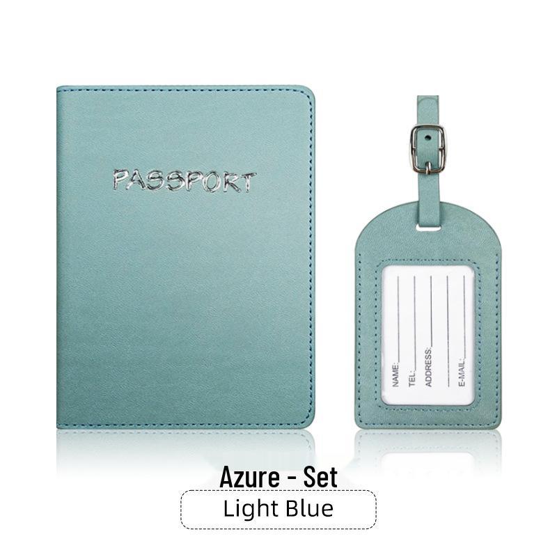 Spot PU Leder Passhülle & Gepäckanhänger Set - Anpassbares Reisegeschenk mit Logo-Option