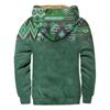 Men'S Winter Zipper Hooded Fleece Sweatshirt With Patch Pocket Casual Jacket