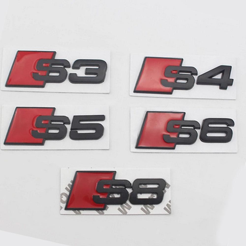 For tt A3 A4 A5 A6 A7 A8 S line S3 S4 S5 S6 S8 Emblem Car Styling Decorate Lettering Stickers Accessories