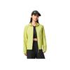 Li-Ning Comfortable Casual Minimalist Solid Color Sports Hooded Zipper Windbreaker Women Outerwear Yellow Fluorescent-Green AFDVE68-9