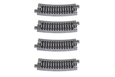 KATO N Gauge Curved Track Railway Model Supplies R315-15° (4 Pieces) 20-121