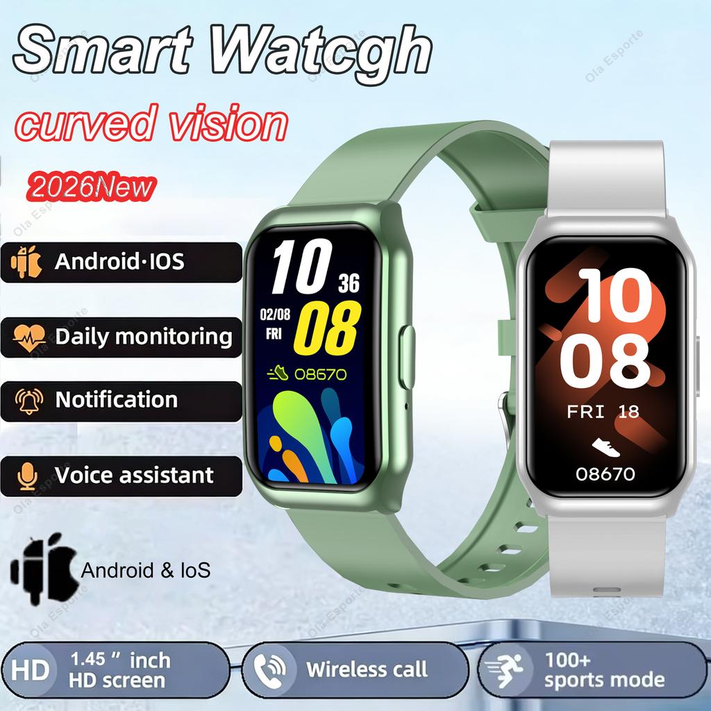 Men Women Smart Watch GPS Sports Fitness Tracking Waterproof Watch BT Call Voice Assistant SOS Heart Rate Monitoring Smartwatch