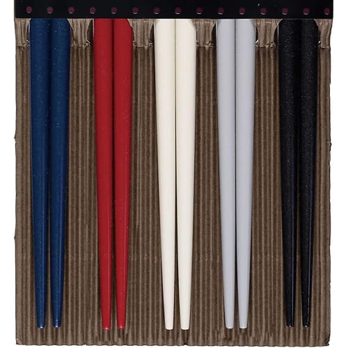 Sunlife Chopsticks for Guests, Border Design, Natural Wood, Made in Japan, Dishwasher Safe, 22.5cm, Set of 5