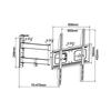 Uchwyt do telewizora Cabletech do telewizora 40"-65" regulowany max 50 kg