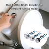 Extended Dual Button Toilet Tank Part Easy Installation Long Design Toilet Flushing ABS for Efficient & Quiet Flushing