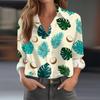 Womens Spring Tops Button Down Printed Blouse Summer Shirts for Women Casual Long Sleeve Womens Summer Shirts