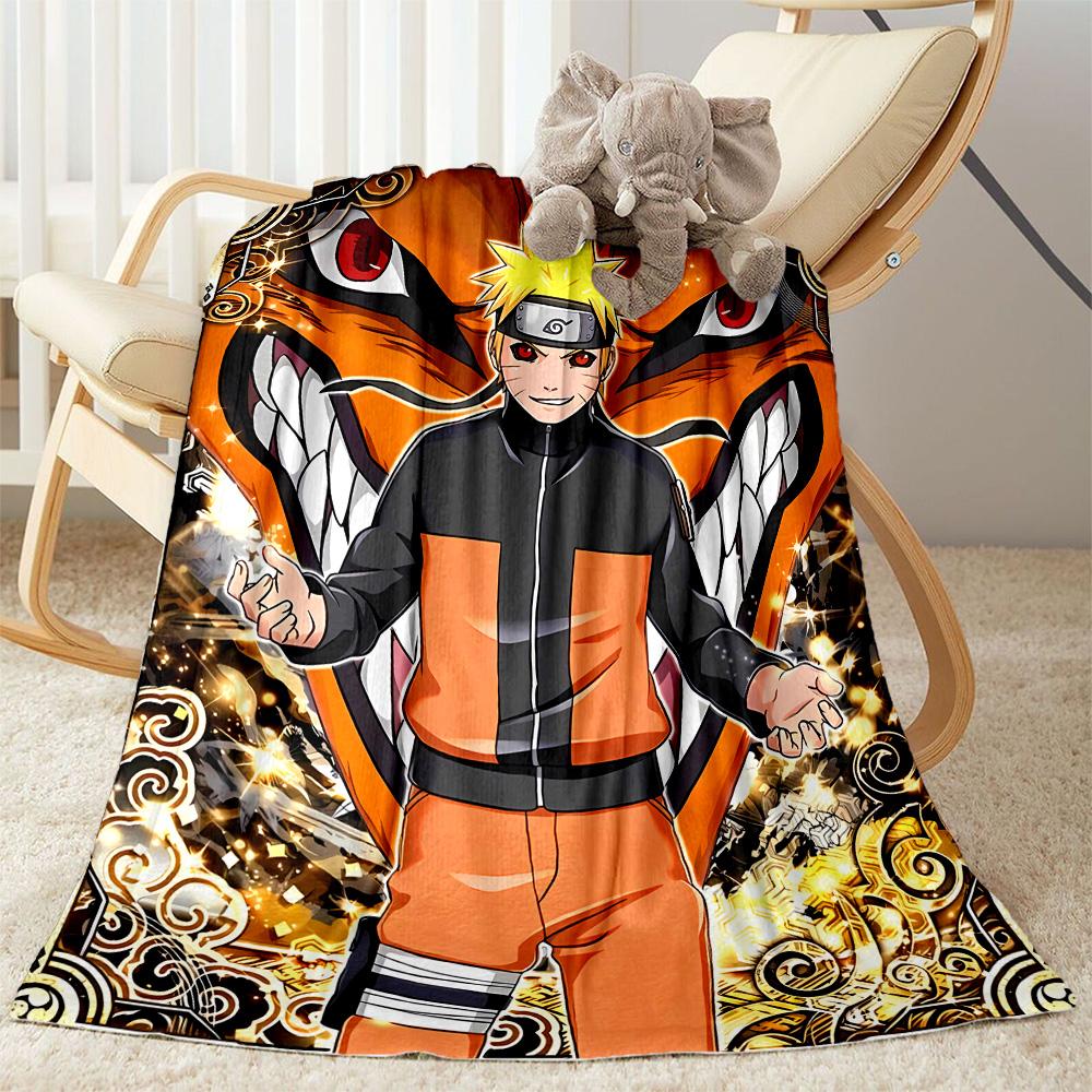 Naruto And Nine-tailed Fox Suitable Blanket for Offices, Travel, Living Rooms Also a Good Gift for Friends and Family Suitable for All Seasons.